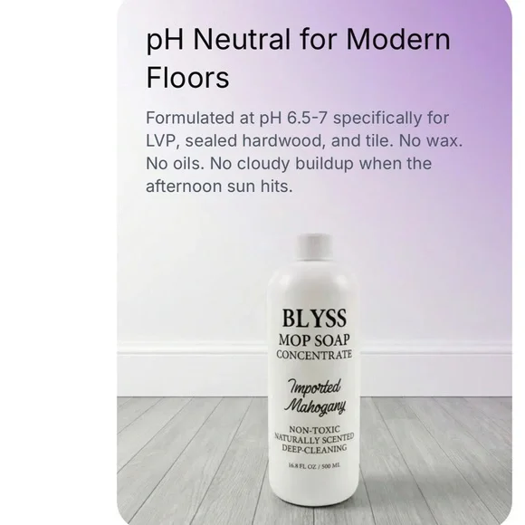 Blyss Brazilian Waves Mop Soap Concentrate - White - Picture 3 of 5